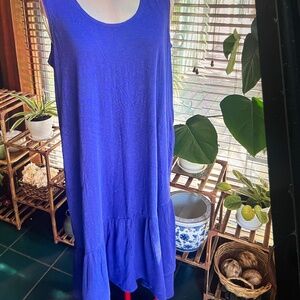 J Jill purple cotton blend maxi X Large